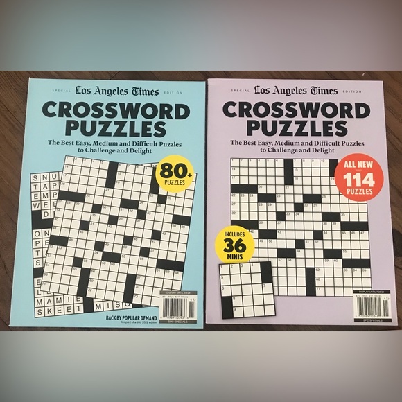 🧩❤️ BRAND NEW 5 pack WORD FIND CROSSWORD PUZZLE search LA TIMES LARGE EDITIONS - Picture 4 of 13